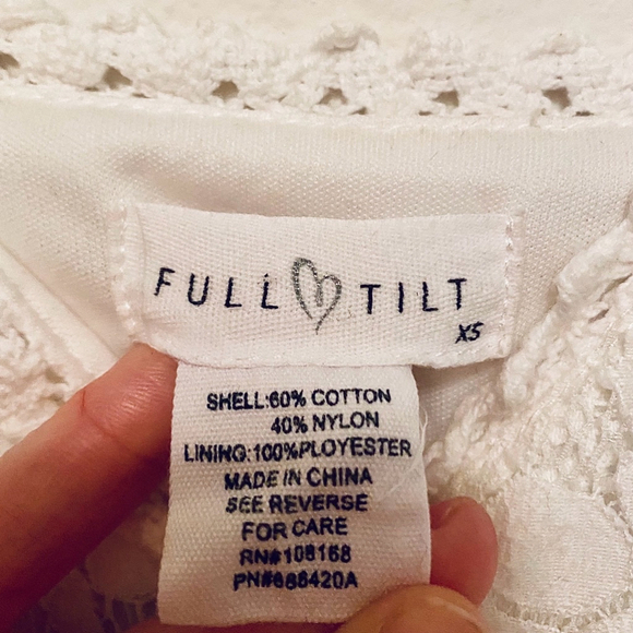 Full Tilt White Lace Romper Extra Small - Picture 9 of 9